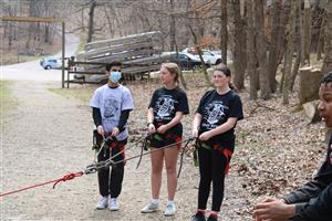 Class of 2026 Students at Camp Wyman Trip