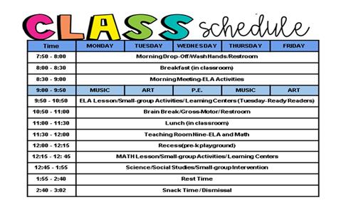 Daily Schedule