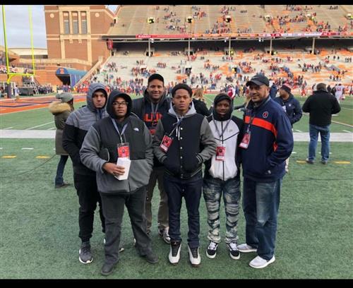 Taking Football Players on a visit to the University of Illinois 