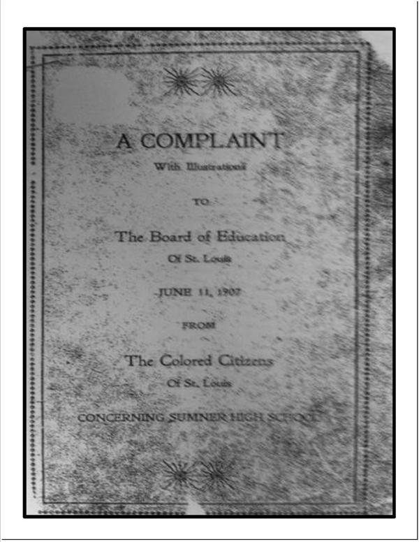 A Complaint By the Colored Citizens of St. Louis:1907