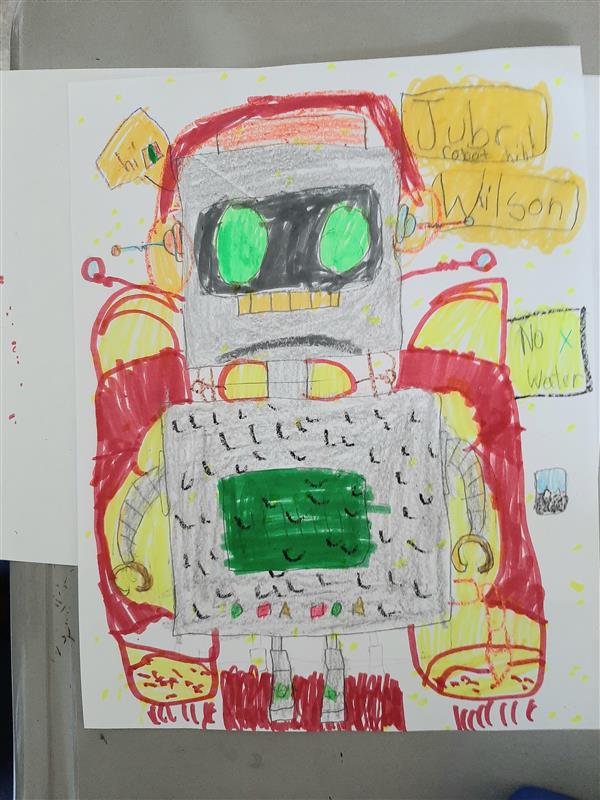 robot designed by Jubril Wilson-4th grade